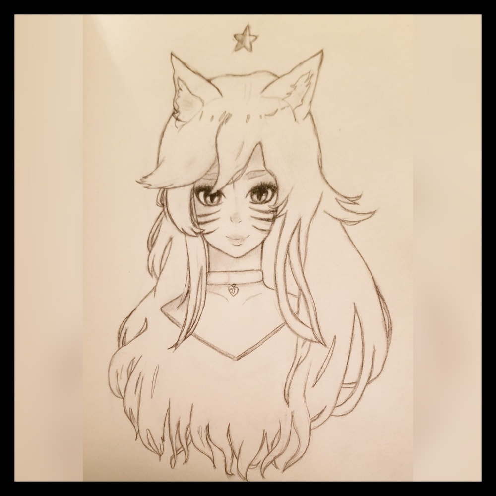ahri (League of legends) shaded Portrait